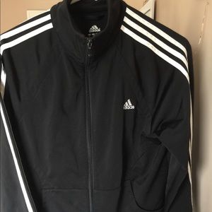 ADIDAS soccer jacket (black/white)